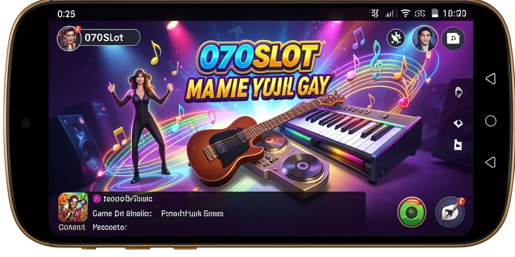 Tampilan gameplay menarik dari 070SLOT dengan lagu-lagu berkualitas.