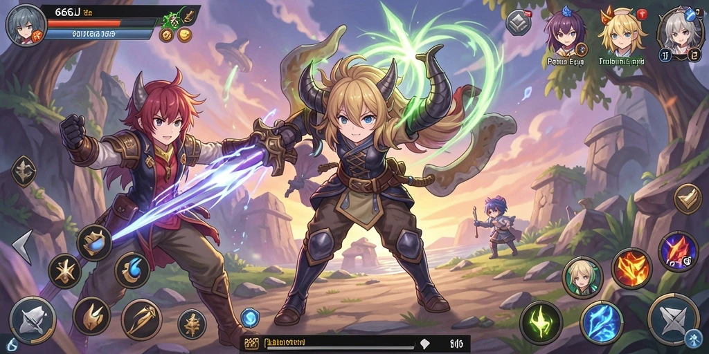 Gameplay seru dengan karakter Anime yang menarik.