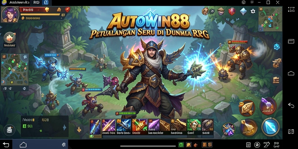 Tampilan gameplay seru dan penuh petualangan di AUTOWIN88.