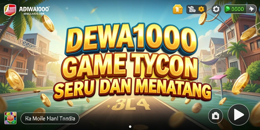 Tampilan gameplay menarik dari DEWA1000 yang menggugah semangat bisnis.