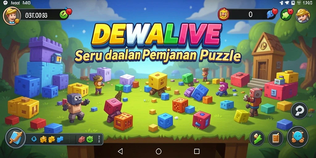 Tampilan gameplay DEWALIVE dengan tantangan puzzle yang menarik.