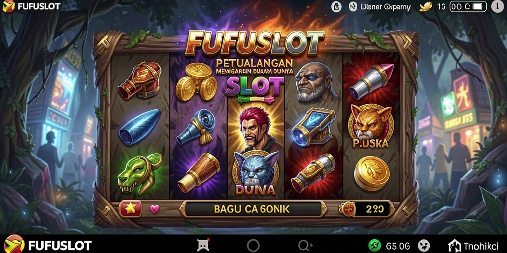 Tampilan gameplay FUFUSLOT dengan pengalaman petualangan seru.