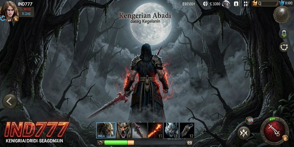Tampilan menyeramkan dari gameplay IND777 yang penuh kengerian.