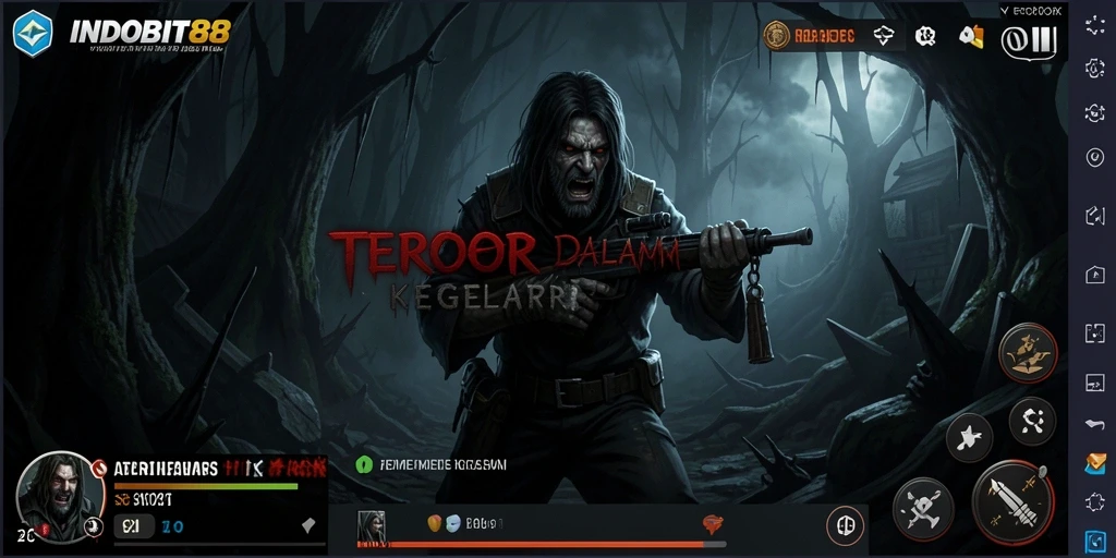 Tangkapan layar gameplay seram di INDOBIT88.