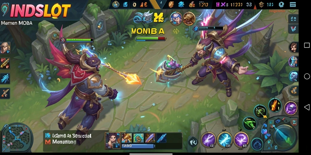 Tampilan gameplay seru dari INDSLOT dengan aksi tim yang dinamis.