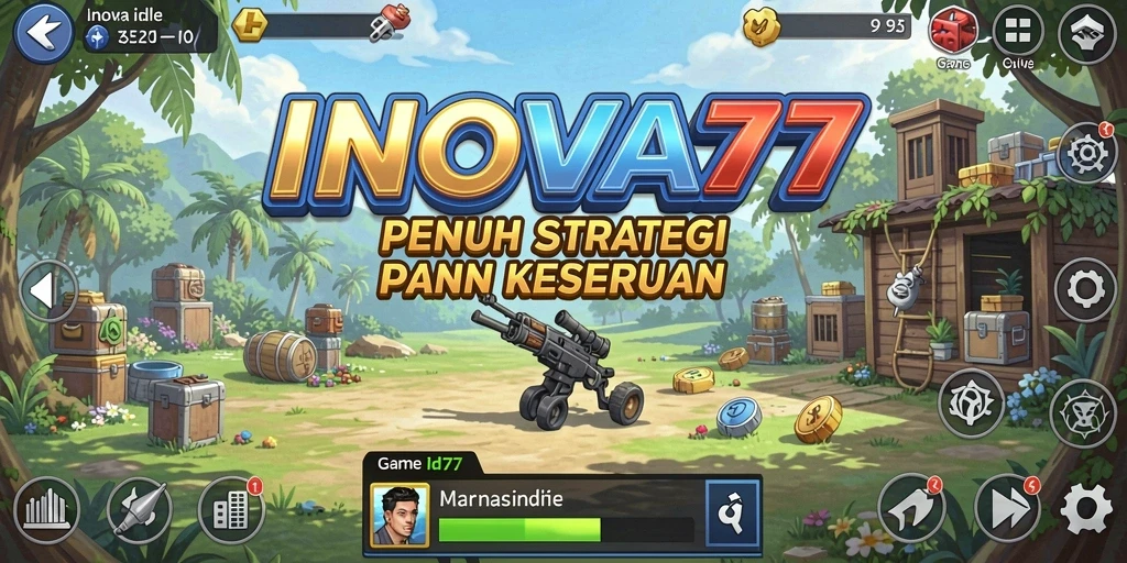 Tampilan gameplay seru dan interaktif dalam INOVA77.