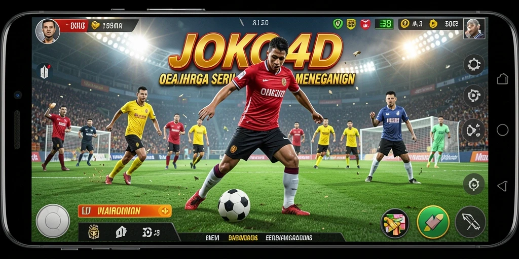 Screenshot menampilkan aksi mendebarkan di JOKO4D saat bermain olahraga.