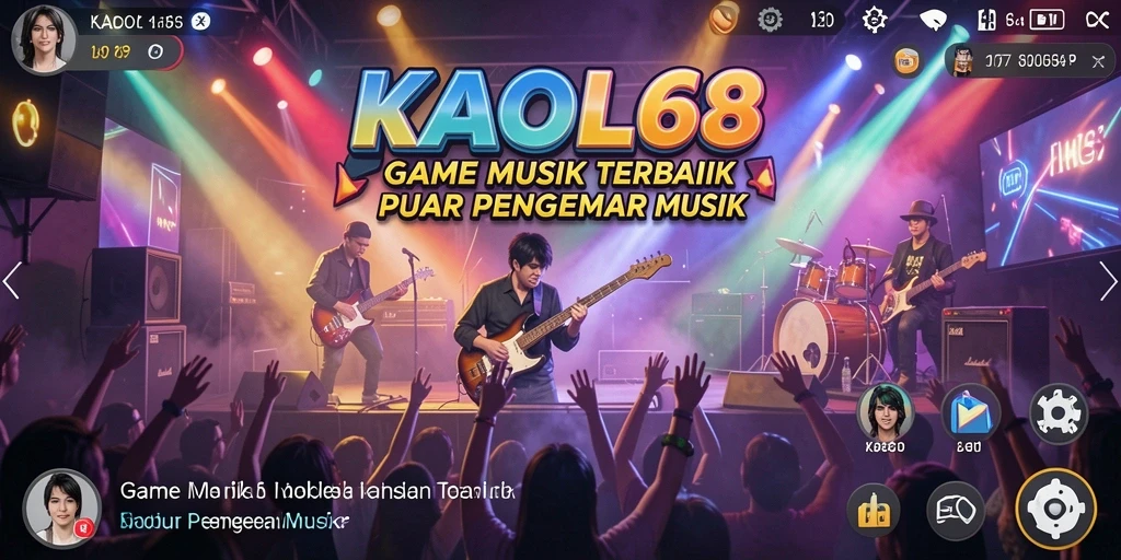 Tampilan gameplay KAOL68 dengan musik yang mengasyikkan.