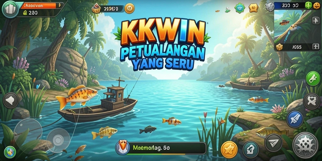Tangkap ikan yang menantang dalam gameplay KKWIN yang seru.