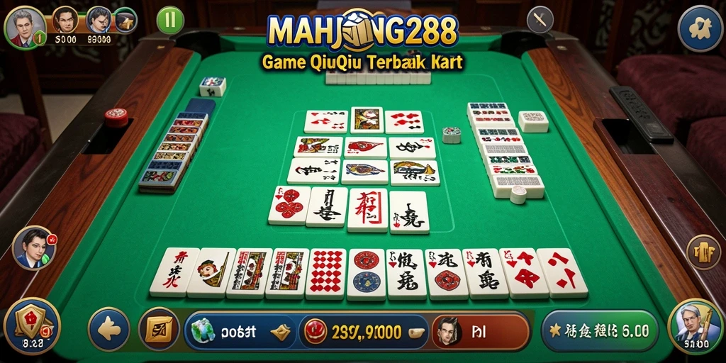 Tampilan gameplay QiuQiu yang menarik dan seru di MAHJONG288.