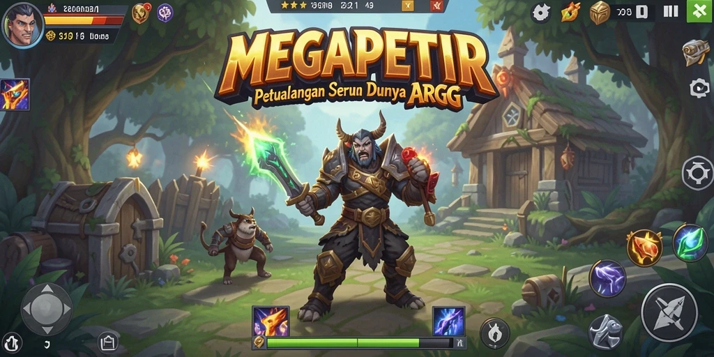 Tampilan gameplay seru dan aksi pertarungan di MEGAPETIR.