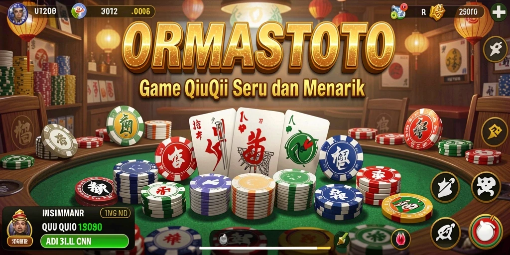 Screenshot gameplay QiuQiu ORMASSTOTO yang menarik.