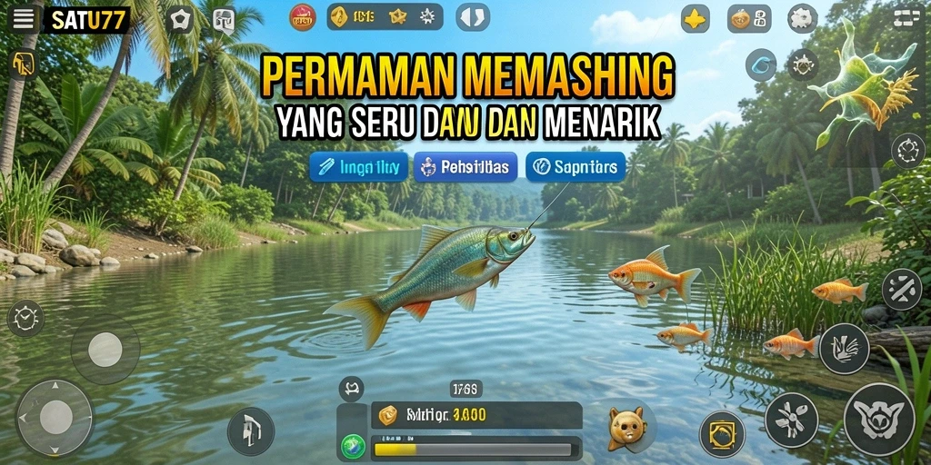 Tangkapan ikan besar di lautan yang indah dalam SATU77.