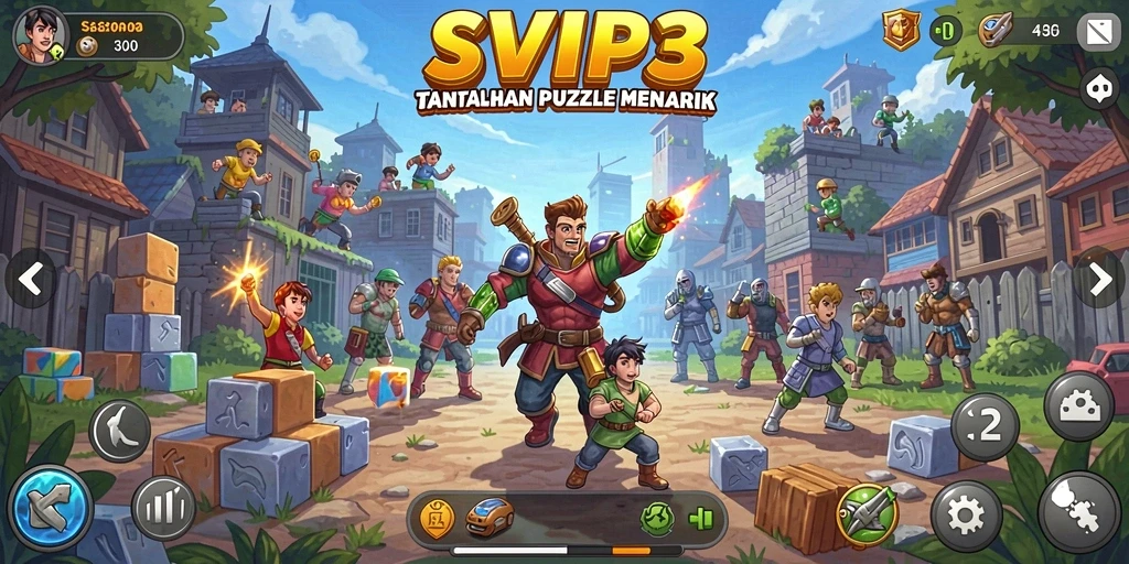 Tampilan gameplay menarik dari SVIP3 yang penuh tantangan Puzzle.