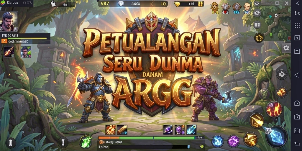 Gameplay V87 yang menegangkan dan dinamis dalam dunia ARPG.