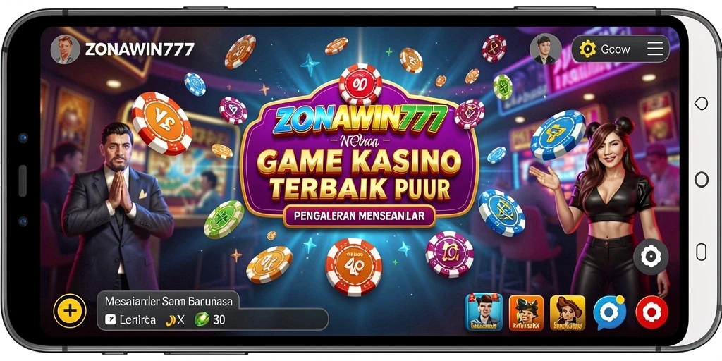 Screenshot gameplay ZONAWIN777 menampilkan suasana kasino yang mendebarkan.